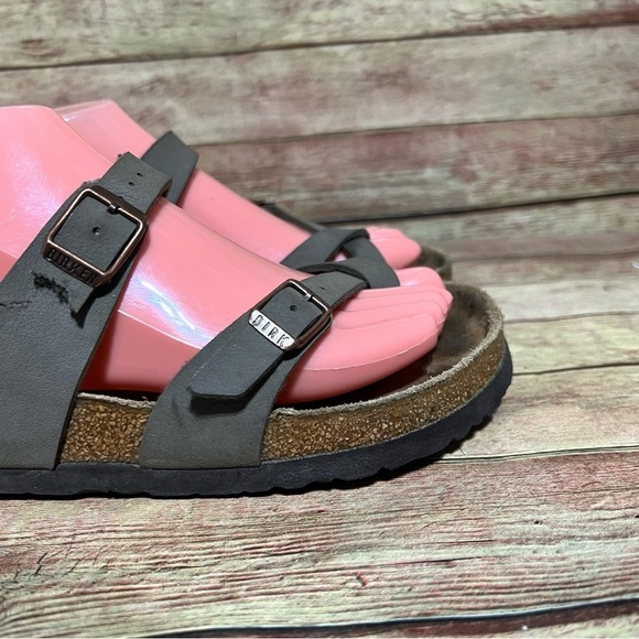 Birkenstock Brown Leather Mayari Sandals - Picture 4 of 9